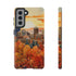 An Urban Autumn Overlook - Impact Resistant Phone Case Samsung Galaxy S21 Glossy